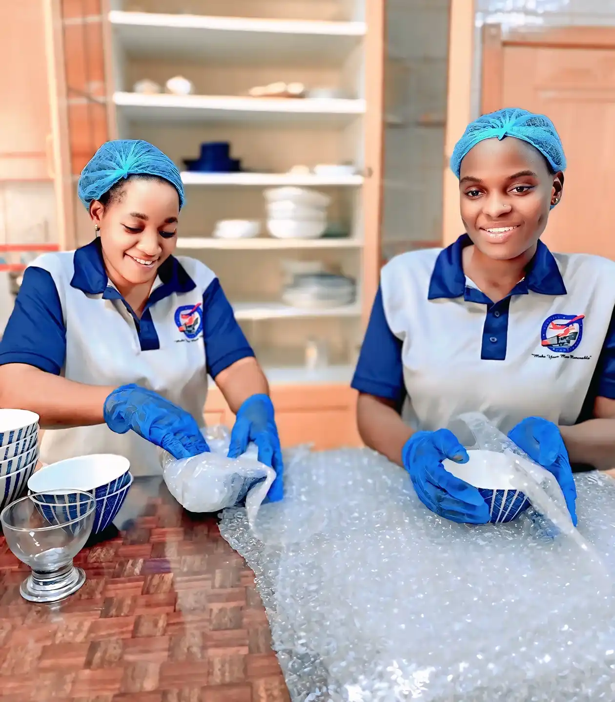 Kitchen & Clothes Packing by Female Staff